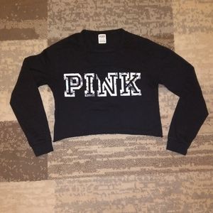 VS Pink crop long sleeve Small